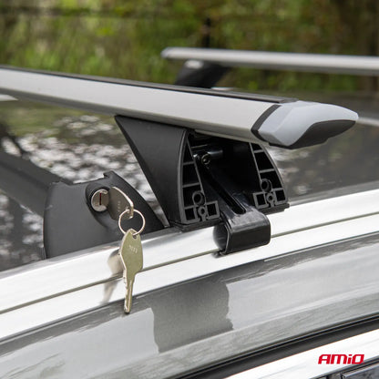 Aluminium integrated roof rack bars 135 cm model CRR-04