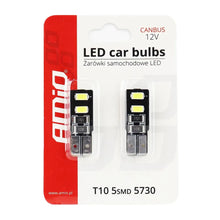 AMiO LED CANBUS 4SMD 5730 T10 (W5W) White - CAR by AMiO | Buy Online at VROOMPARTSSHOP