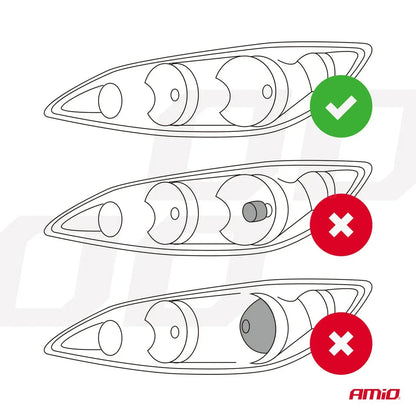 AMiO LED Headlights FLEX+ Series H7 Lens - CAR by AMiO | Buy Online at VROOMPARTSSHOP