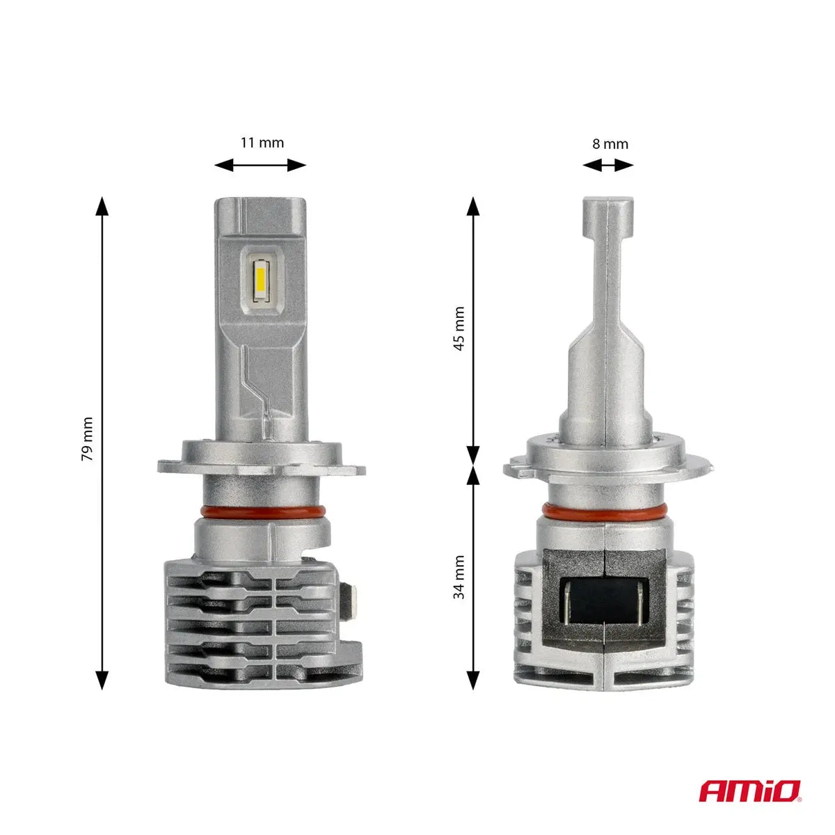 AMiO LED Headlights X1 Series H7 - CAR by AMiO | Buy Online at VROOMPARTSSHOP