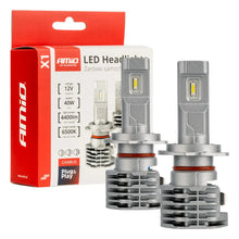 AMiO LED Headlights X1 Series H7 - CAR by AMiO | Buy Online at VROOMPARTSSHOP