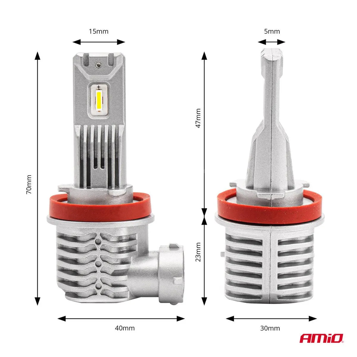 AMiO LED Headlights X1 Series H8/H9/H11/H16 - CAR by AMiO | Buy Online at VROOMPARTSSHOP