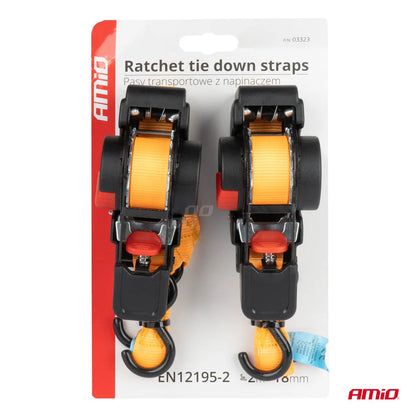 Automatic ratched tie down 100/200kg 18mm 2m S-TYPE