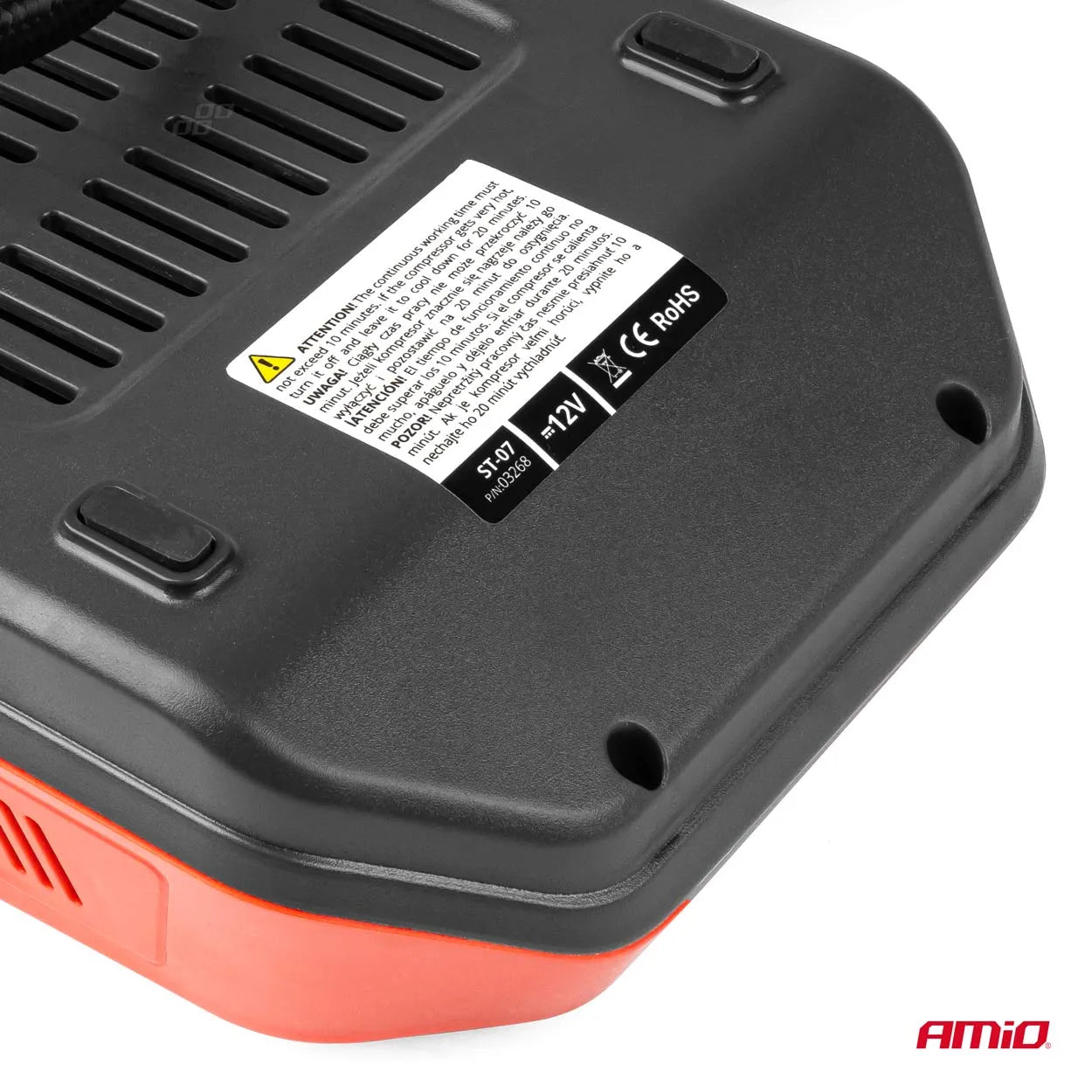 Car Air compressor with digital pressure gauge and LED light 12V ACOMP-18