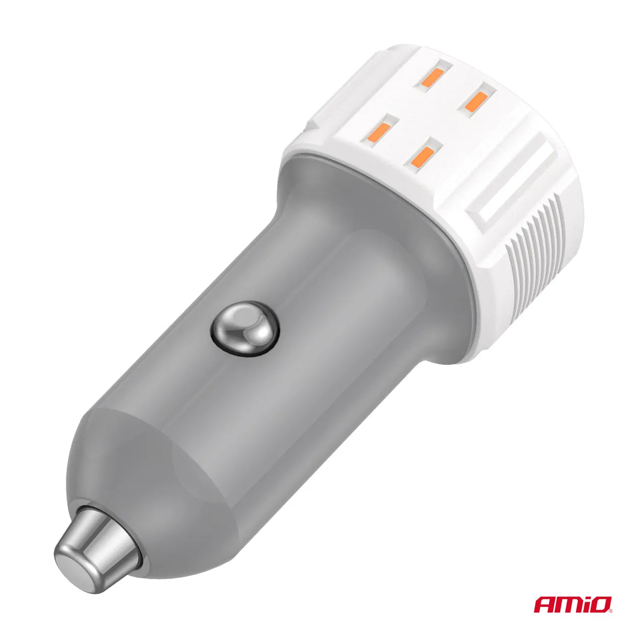 Car charger USB-A + USB-C 38W 12/24V