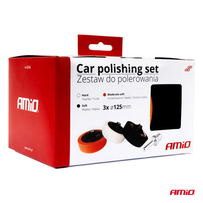 Car polishing set 3 x 125mm + M14