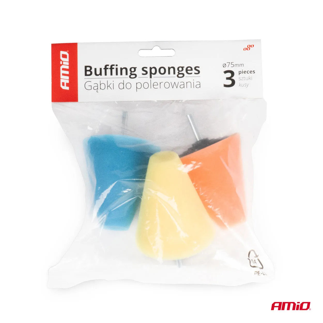 Cone shaped Polishing sponge for Automotive Car Wheels 3 pcs