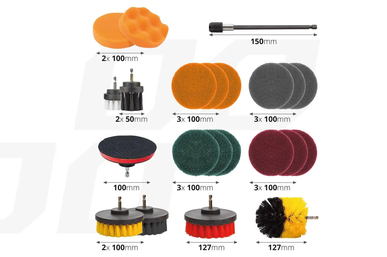 Drill Brush Set - 22pcs