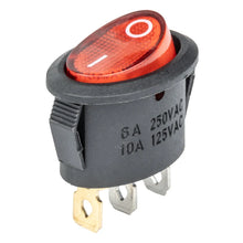 Eliptic switch 12V/230V (with red light) BU02