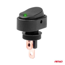 Elliptic switch with green Light 12/24V max 30A ON/OFF
