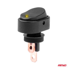 Elliptic switch with yellow Light 12/24V max 30A ON/OFF