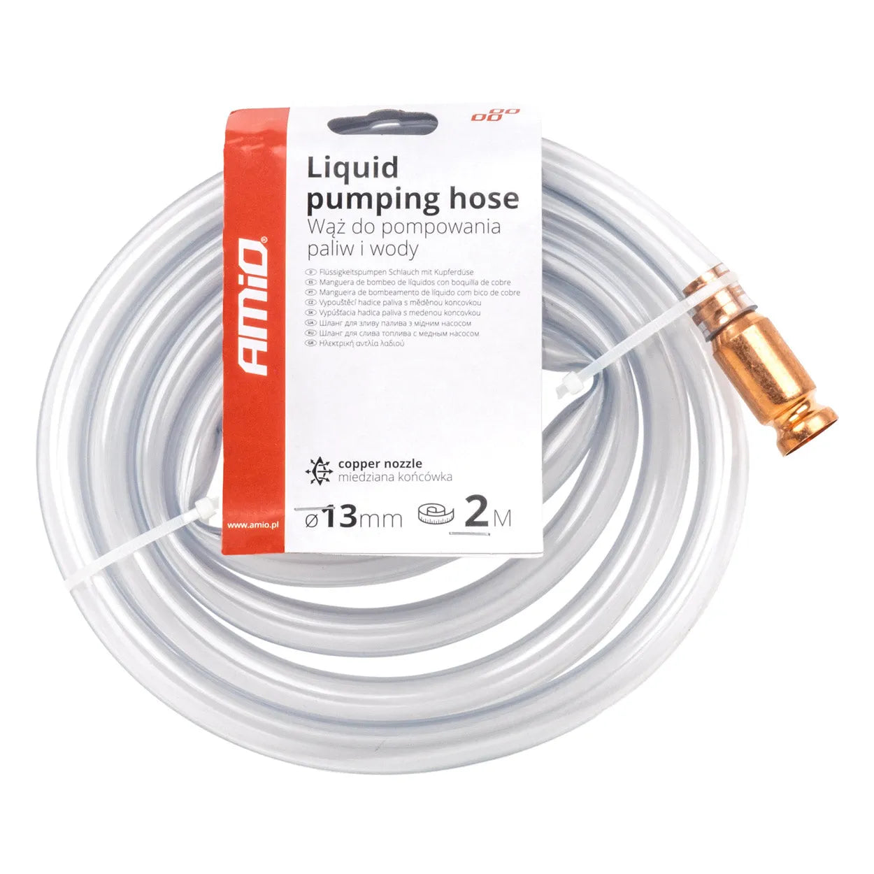 Fuel hose with copper nozzle 2 m