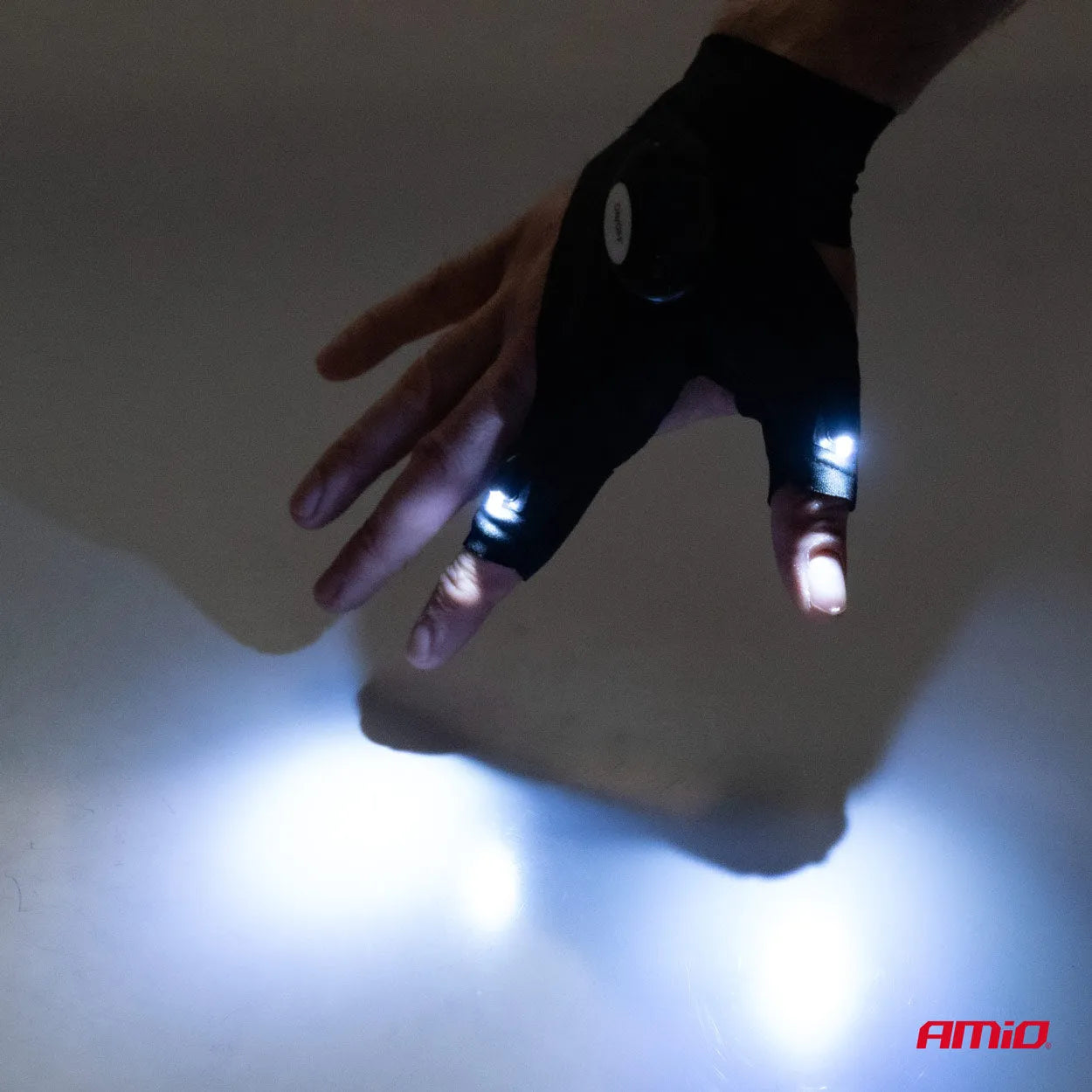 Gloves with LED light
