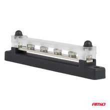 Ground distribution block plus bus bar M6 12V - 48V 150A