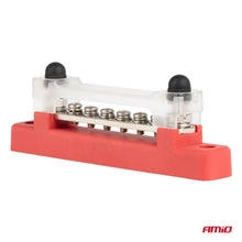 Ground distribution block plus bus bar M6 12V - 48V 150A