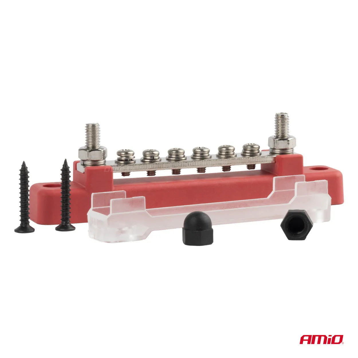 Ground distribution block plus bus bar M6 12V - 48V 150A