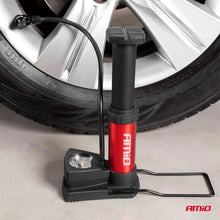 High Pressure Mini foot pump with pressure gauge PU03