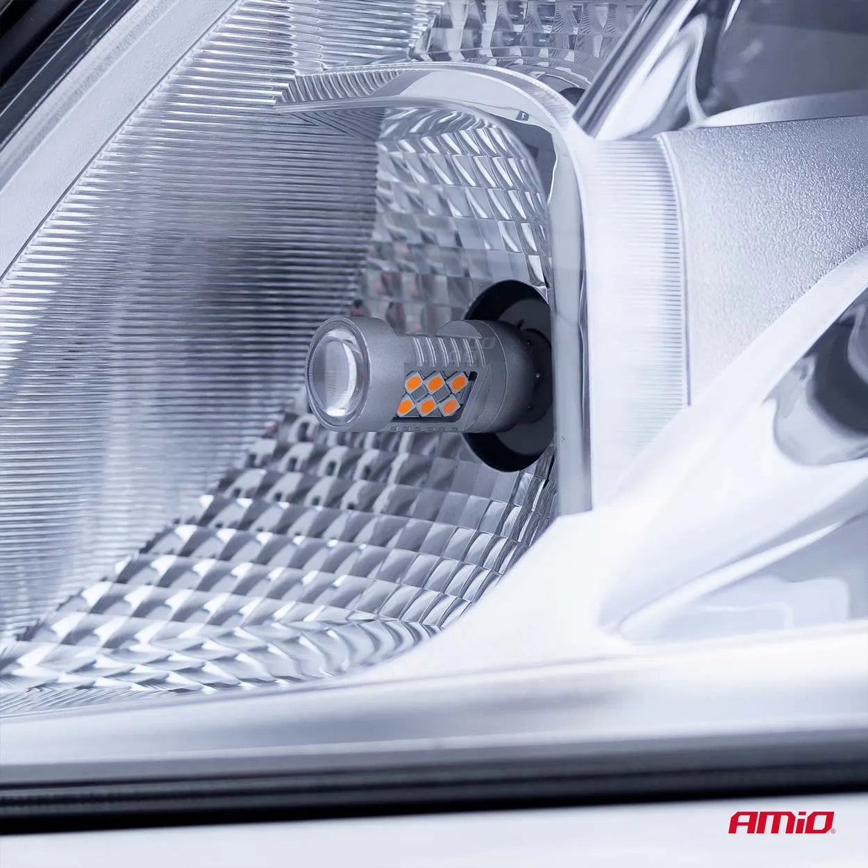 LED CANBUS 3030 24SMD 1156 BAU15S PY21W Amber 12V/24V