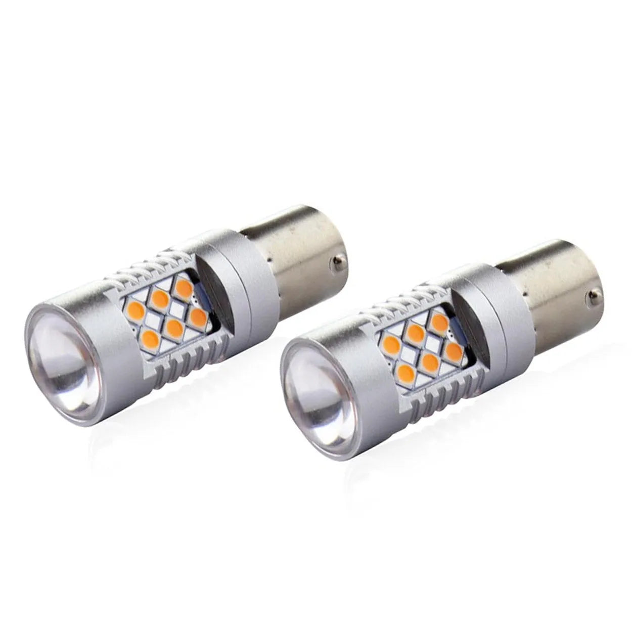 LED CANBUS 3030 24SMD 1156 BAU15S PY21W Amber 12V/24V