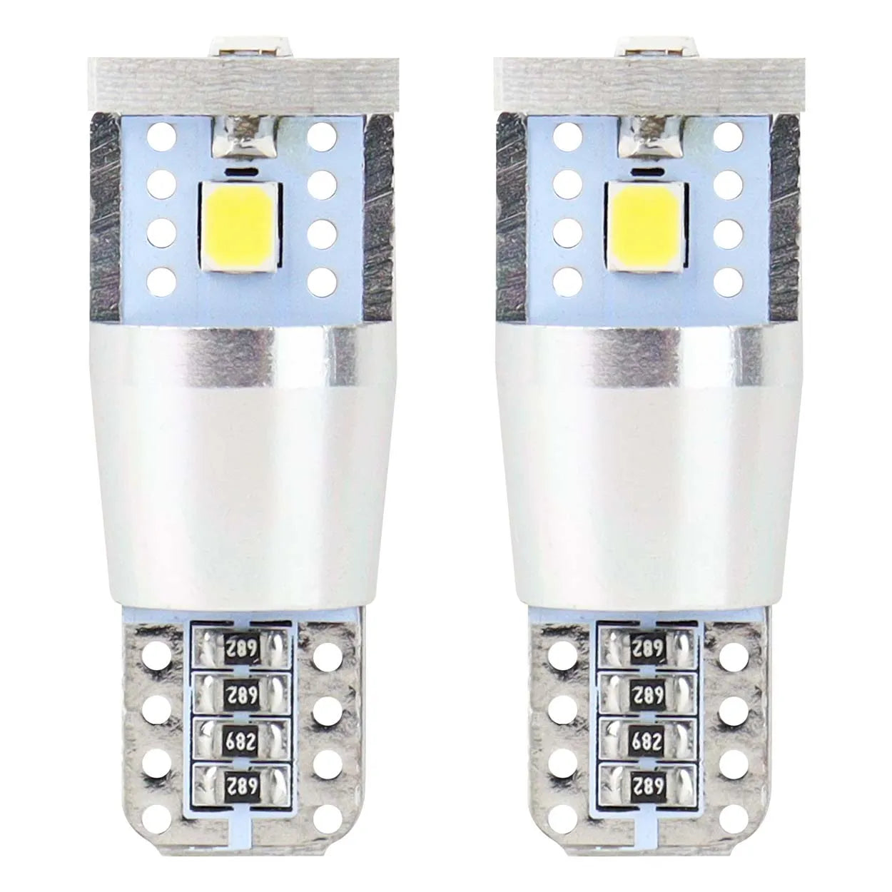 LED CANBUS 3SMD 2835 T10e (W5W) ALU White 12V/24V