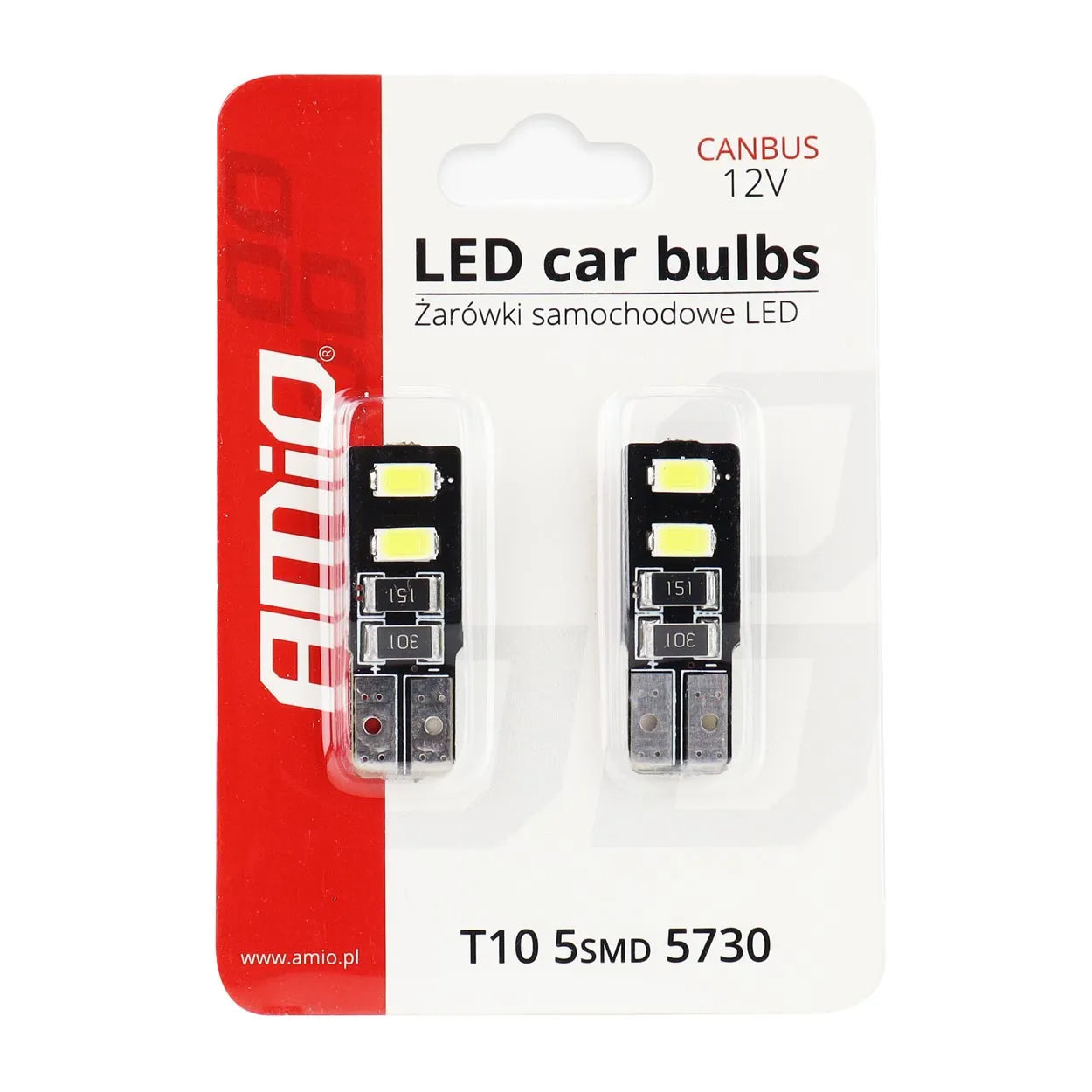 LED CANBUS 4SMD 5730 T10 (W5W) White