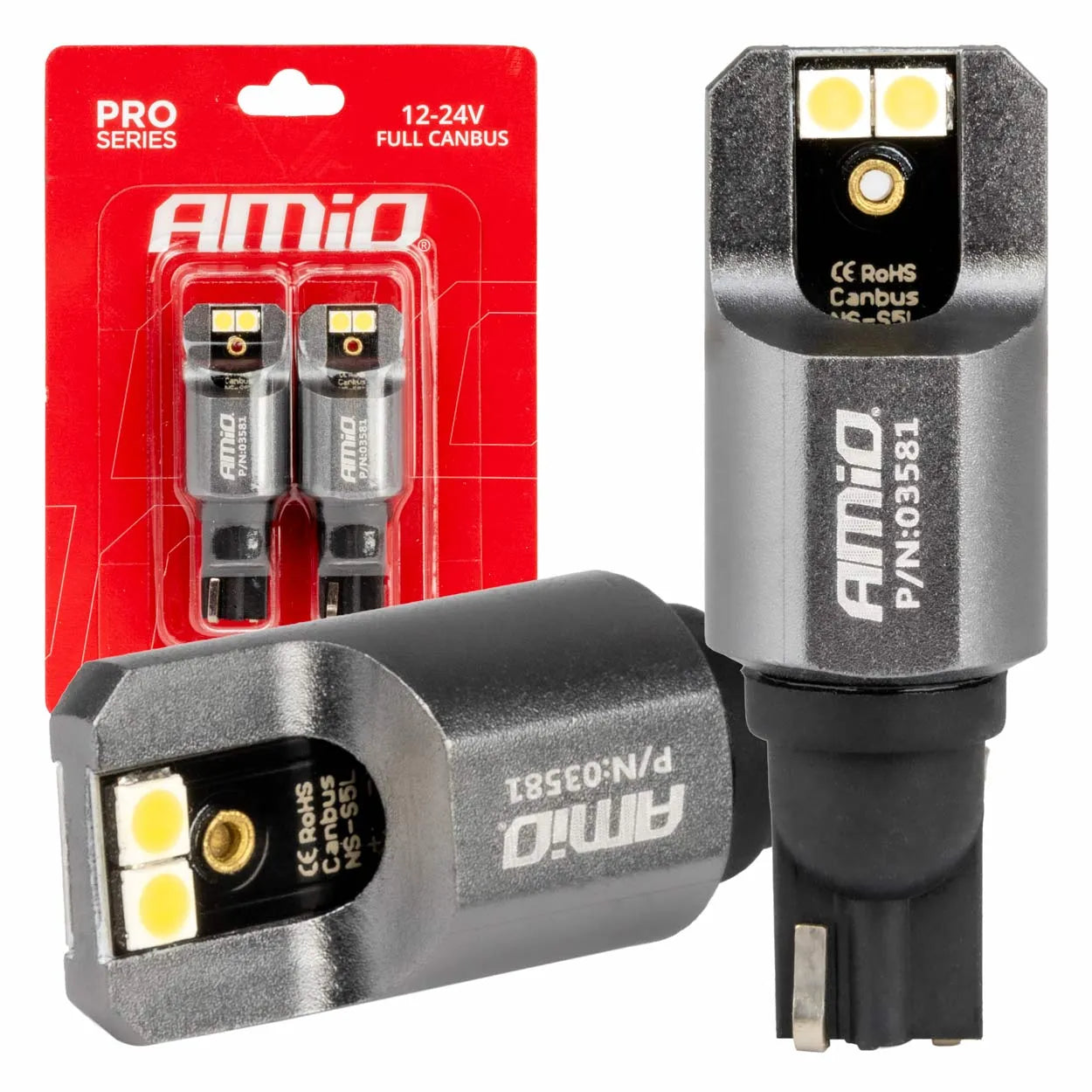 LED CANBUS PRO series T15 W16W 4x3030 SMD White 12/24V FULL CANBUS