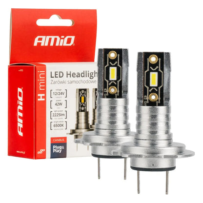 LED Headlights H-mini Series H7/H18 AMiO - CAR by AMiO | Buy Online at VROOMPARTSSHOP