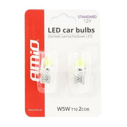 LED STANDARD White T10e COB 12V - CAR by AMiO | Buy Online at VROOMPARTSSHOP