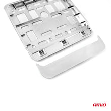 Licence plate frame - scooter metalic