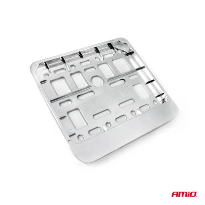 Licence plate frame - scooter metalic