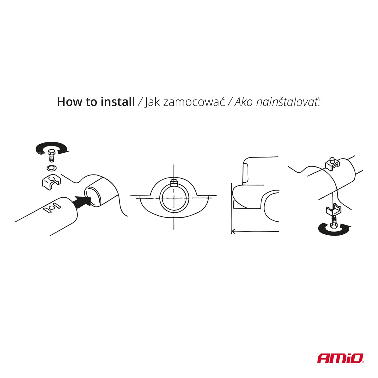 Muffler tail stainless steel MT 004