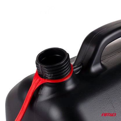 Plastic fuel can 10L black
