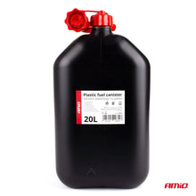 Plastic fuel can 20L black