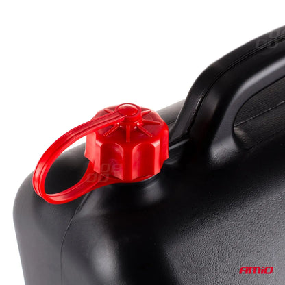 Plastic fuel can 20L black