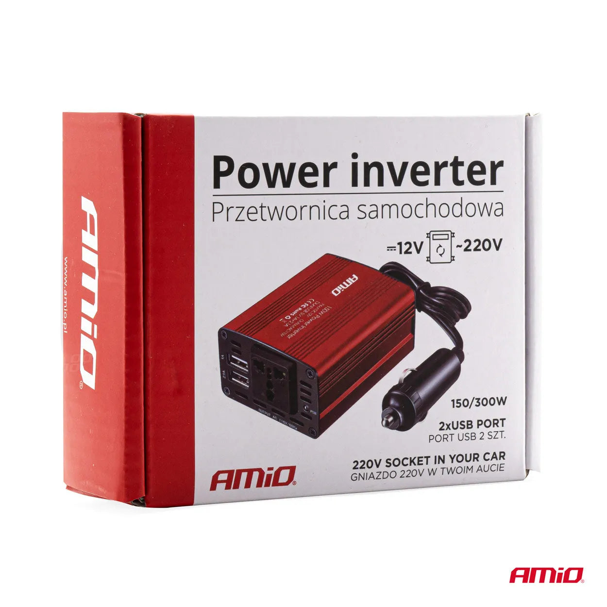 Power Inverter 12V/230V 150W/300W 2xUSB PI01