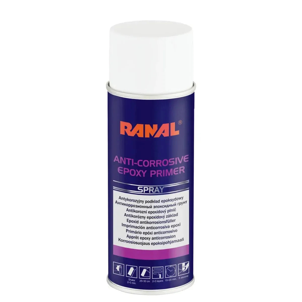RANAL ANTICORROSIVE EPOXY PRIMER SPRAY 400 ml - PAINT by RANAL | Buy Online at VROOMPARTSSHOP