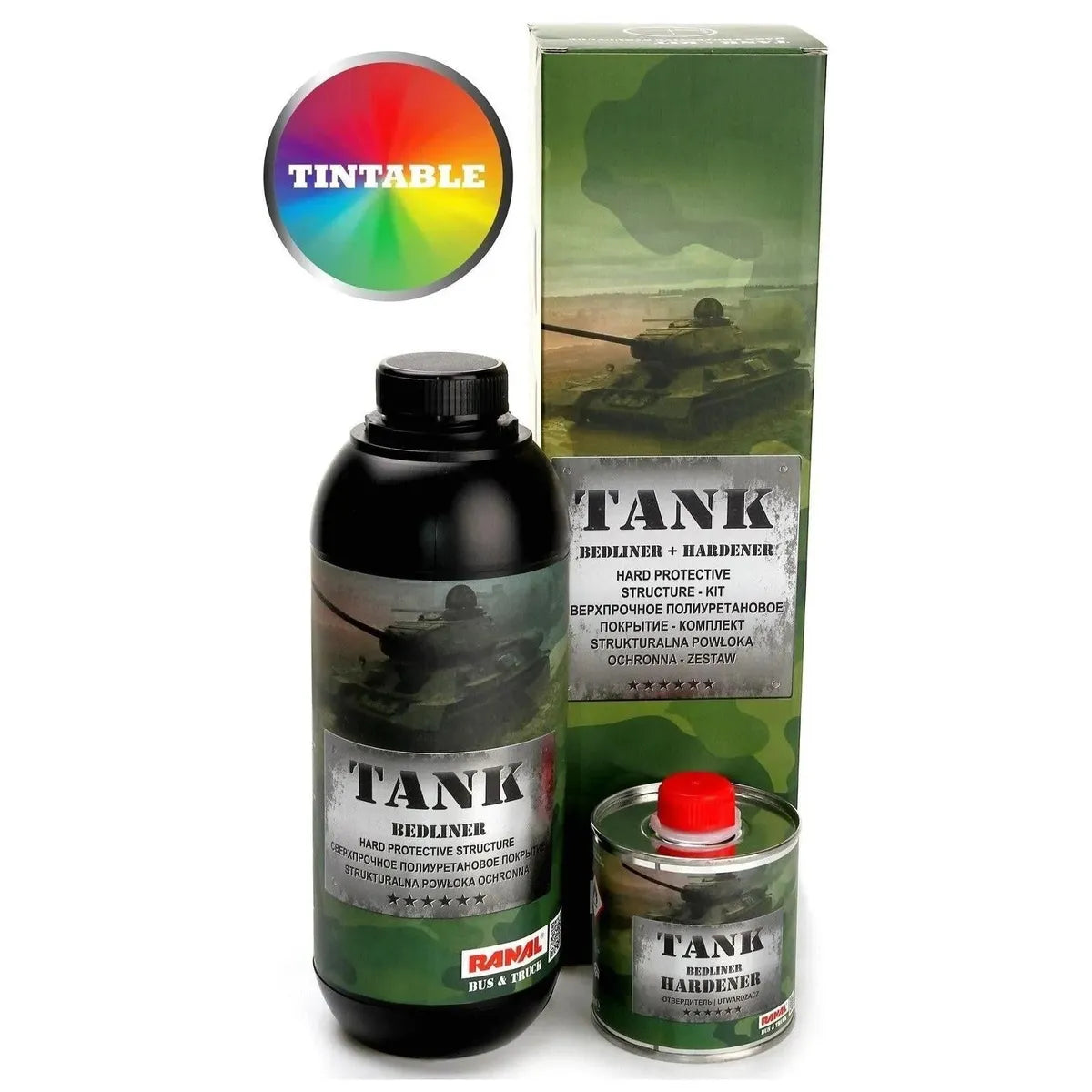 RANAL TANK BEDLINER + HARDENER TINTABLE - PAINT by RANAL | Buy Online at VROOMPARTSSHOP