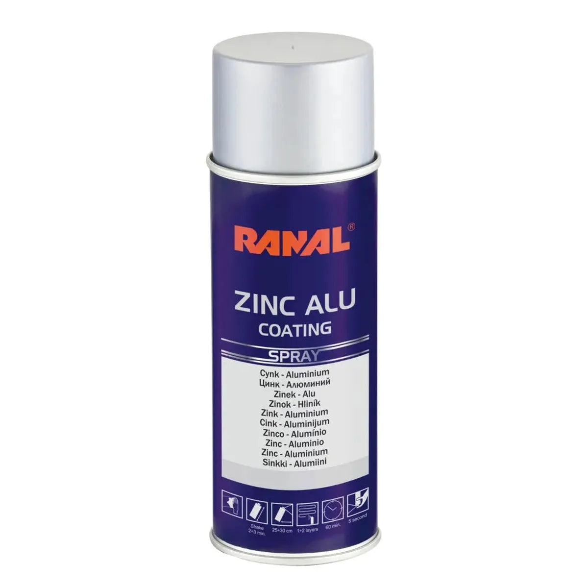 RANAL ZINC-ALU SPRAY 400 ml - PAINT by RANAL | Buy Online at VROOMPARTSSHOP