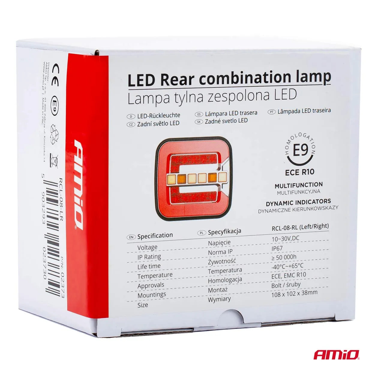 Rear combination LED lamp RCL-08-LR dynamic left/right