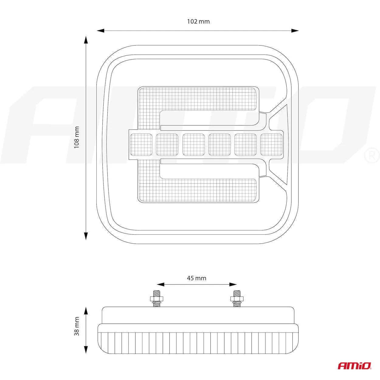 Rear combination LED lamp RCL-08-LR dynamic left/right
