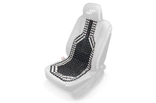 Seat mat long black with beige finish