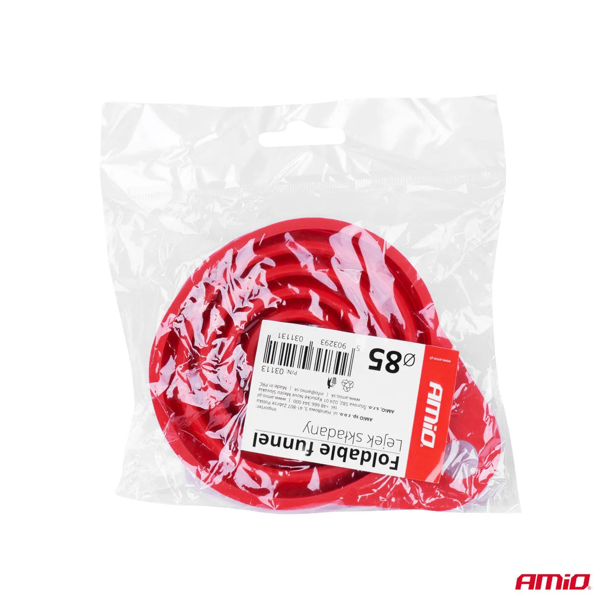 Silicone foldable funnel small 85mm