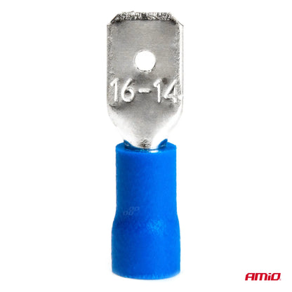 Spade type connectors 6.35mm 1.5-2.5mm2 15A 10 pcs