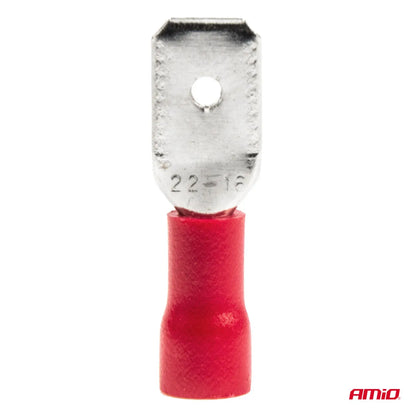 Spade type connectors 6.3mm 0.5-1.5mm2 10A 10 pcs