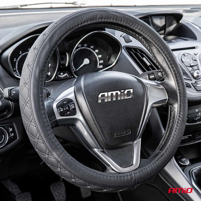 Steering wheel cover Leather Series SWC-51-XXL (44-46cm)