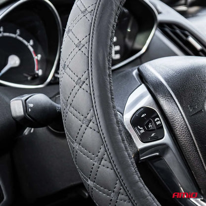 Steering wheel cover Leather Series SWC-51-XXL (44-46cm)