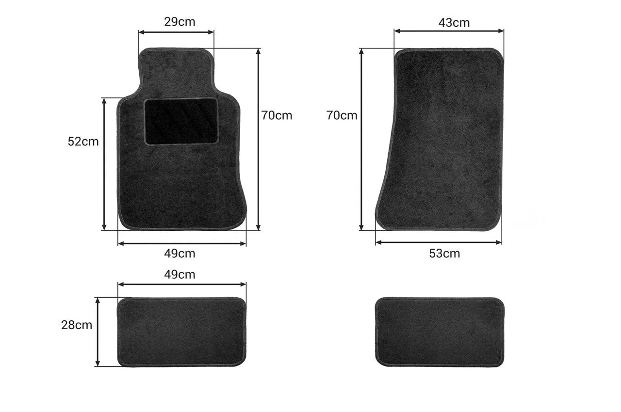 Textile car mats universal TEX-3