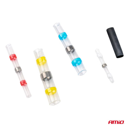 Tin connectors set and heat shrinkable tubes