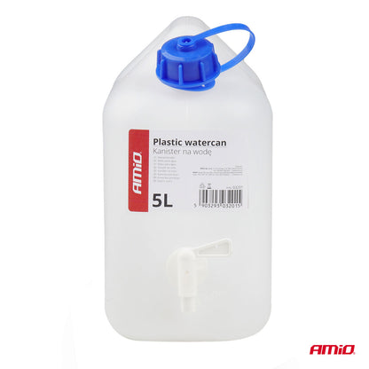 Watercan with tap 5L plastic