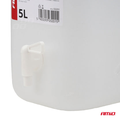 Watercan with tap 5L plastic